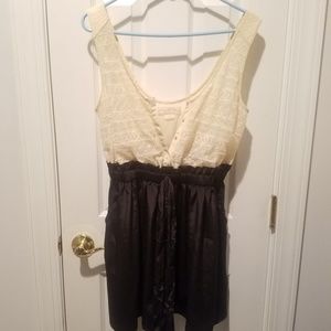 Black and cream dress